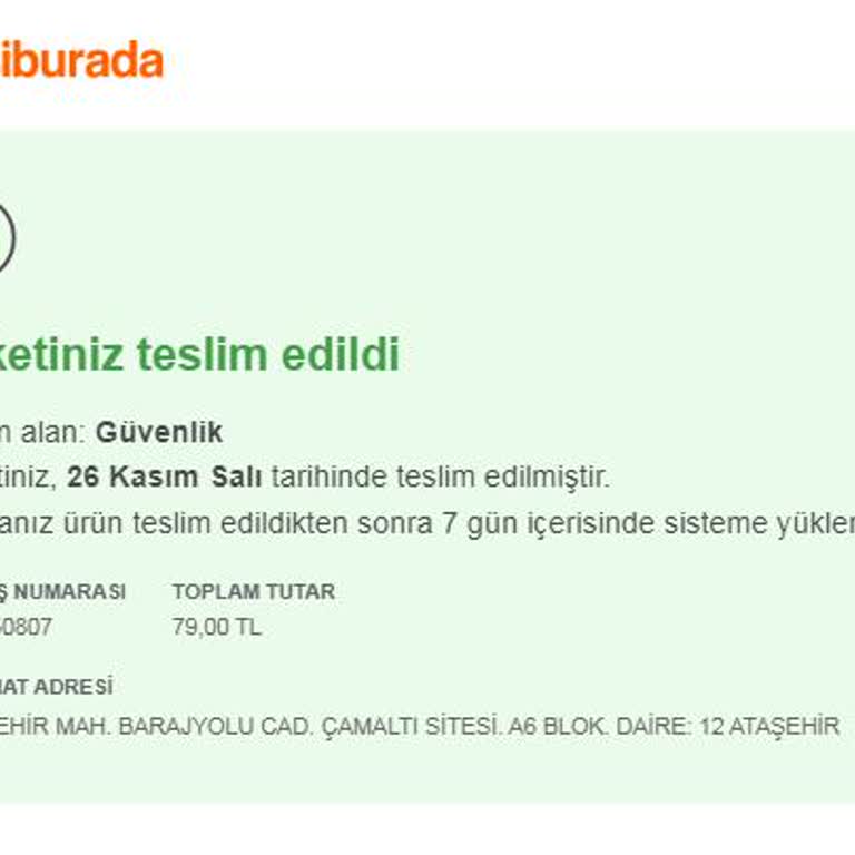 Yanlış Teslimat Ve İletişim Sorunu