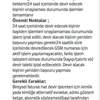 Vodafone Hat Devir İşleminde Yaşanan Sorunlar Ve Mağduriyet