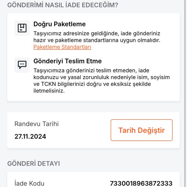 Adres Değişikliği Ve İade Sürecindeki Sorunlar