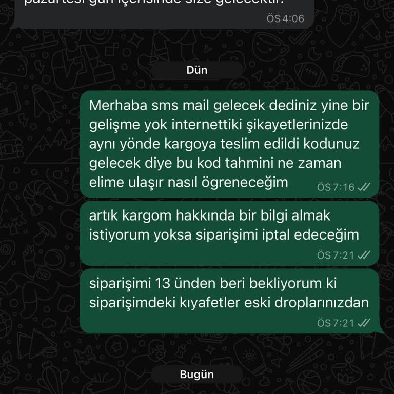Teslimat Problemi Ve İletişim Eksikliği