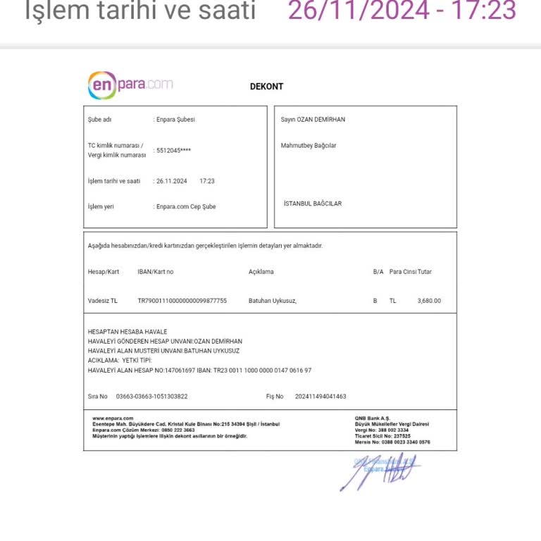 Yatırım Hesabına Geçmeyen Para Sorunu