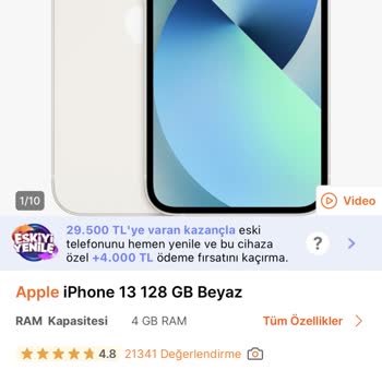 Yanlış Fiyat Nedeniyle İptal Edilen İphone 13 Siparişi