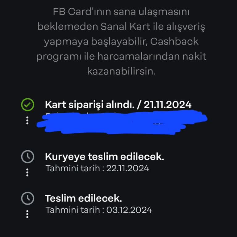Papara Kartımın Kargoya Teslimatındaki Gecikme!