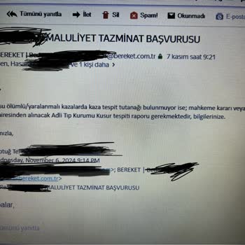 Bereket Sigorta İle İletişim Sorunları Ve Mağduriyet