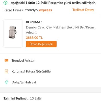 Korkmaz Çay Makinesi Hayal Kırıklığı