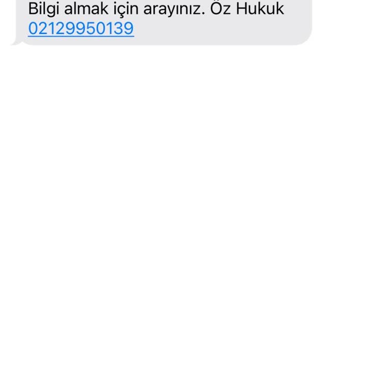 Dava / İcra SMS Dolandırıcılığı Öz Hukuk Bürosu Şikayeti