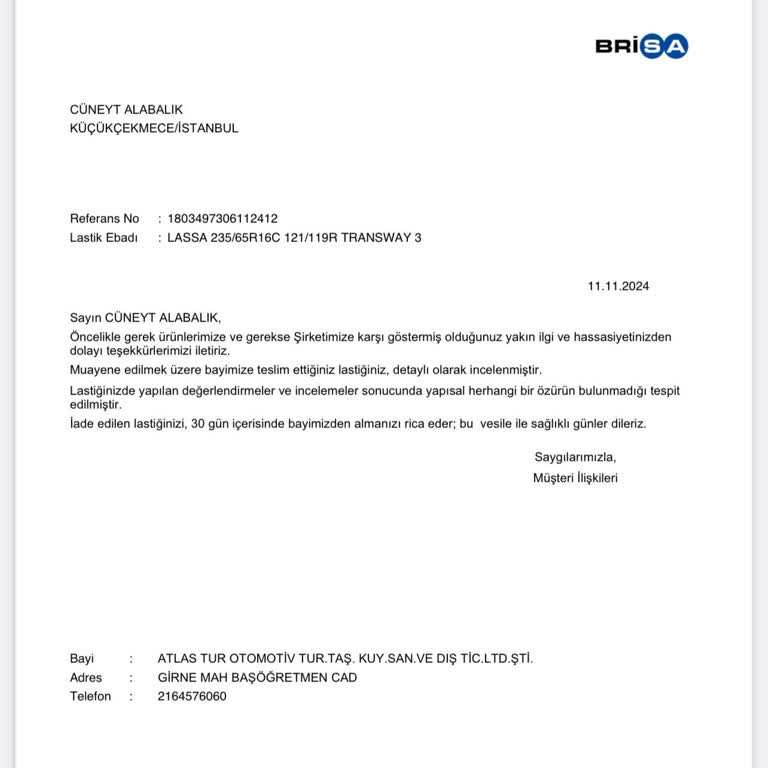 Hatalı Lastikler Ve Güvenlik Sorunu