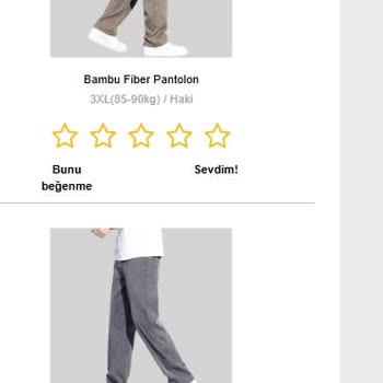 Bambu Fiber Pantolonlarım Kargoda Kayboldu