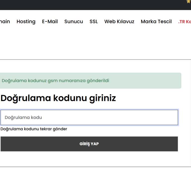 Doğrulama Kodu Sorunu Ve Yanıtsız Destek