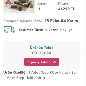 Vivense'den Sipariş Edilen Koltukların Teslimatında Gecikme