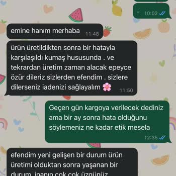 Sipariş Sonrası İletişim Sorunu Ve Geciken Para İadesi
