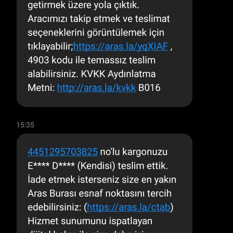 Aras Kargo Teslimat Sorunu: Adrese Ulaşmayan Paket