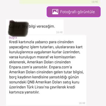 Enpara Döviz Kuru Farkı Ve Kredi Kartı İptal Kararı