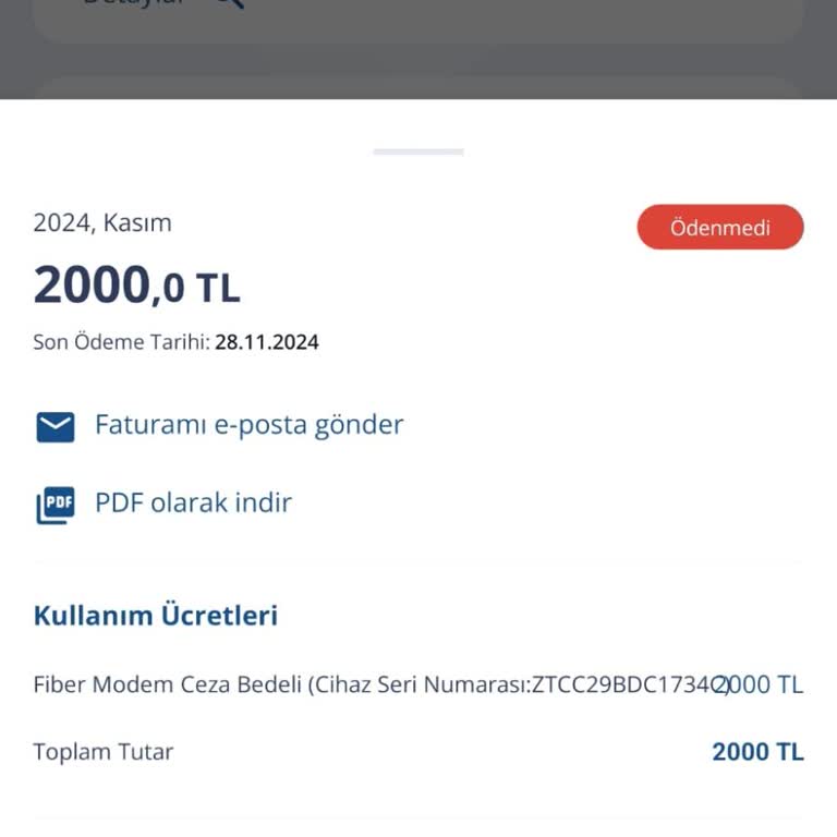 Kayıp Modem Ve Çözüm Sunmayan Hizmet