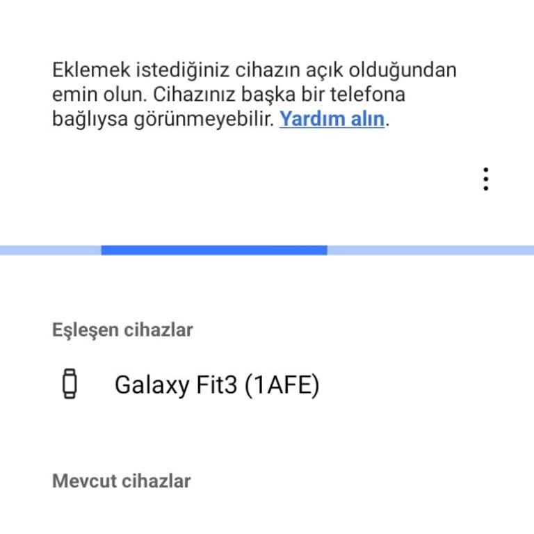 Samsung Galaxy Fit 3 Bağlantı Sorunu