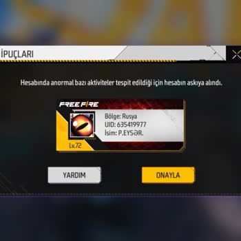 Hesabımın Askıya Alınması Nedeniyle Mağdurum