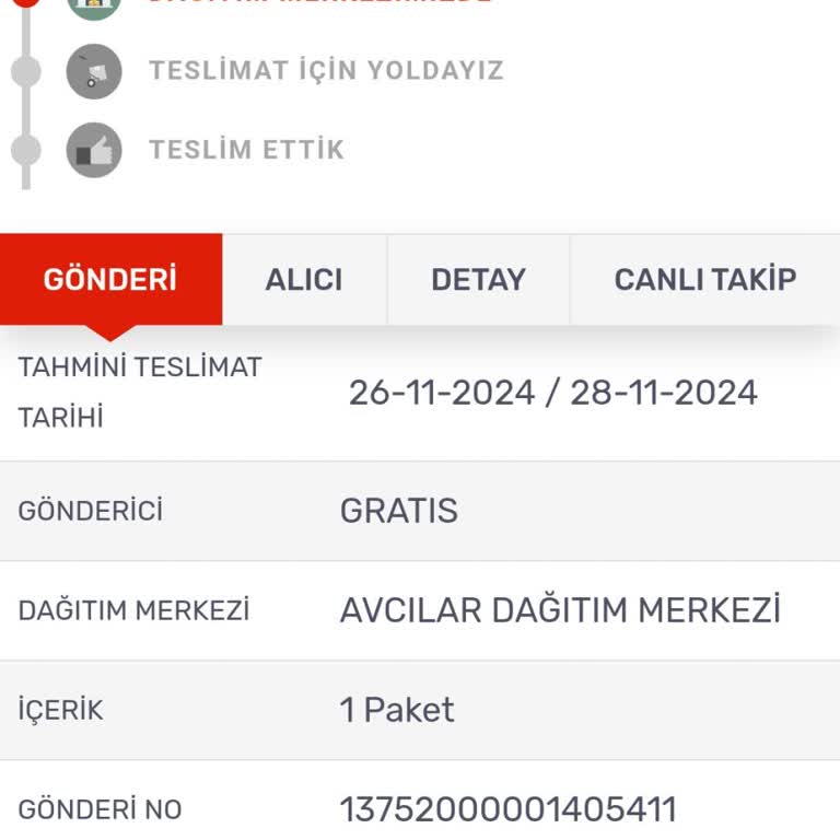 Gratis Online Alışverişte Kargo Sorunu