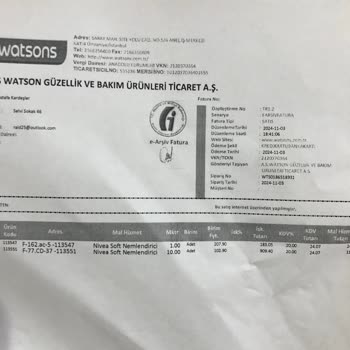 Watsons Ürünleriyle İlgili Şüpheli Satış İddiası
