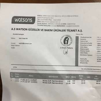 Watsons Ürünleriyle İlgili Şüpheli Satış İddiası