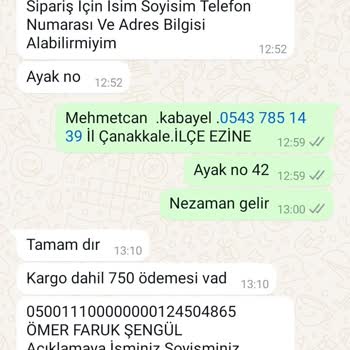 Krampon Siparişim Nerede?