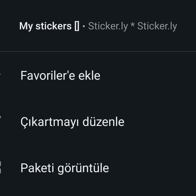 WhatsApp Çıkartma Temizleme Sorunu