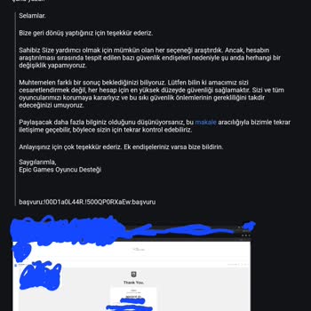 Epic Games Hesap Kurtarma Sürecinde Büyük Hayal Kırıklığı