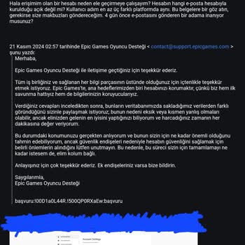 Epic Games Hesap Kurtarma Sürecinde Büyük Hayal Kırıklığı