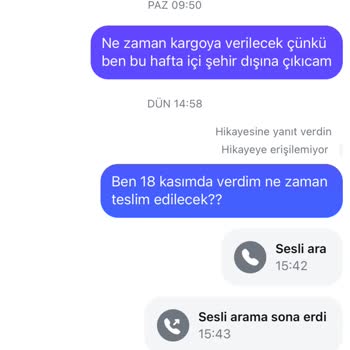 Siparişim Nerede? İade İstiyorum!