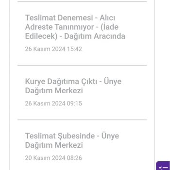 Geciken Kargo Teslimatı Ve İletişim Sorunu