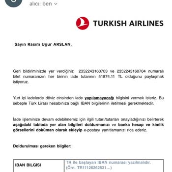 İade Sürecinde Yaşanan Aksaklık Ve Mağduriyet