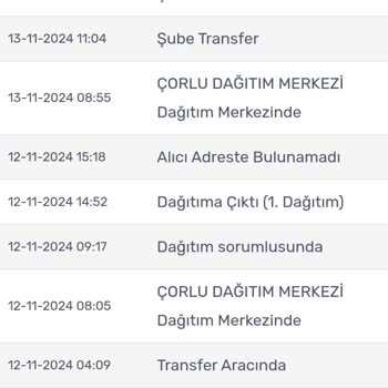 Teslim Edilmeyen Kargo Ve Teknik Aksaklıklar