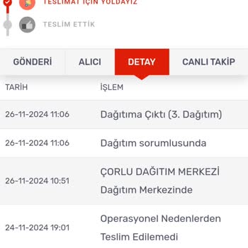 Teslim Edilmeyen Kargo Ve Teknik Aksaklıklar