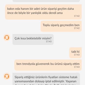 Trendyol'dan İptal Edilen Siparişler Ve Müşteri Memnuniyetsizliği
