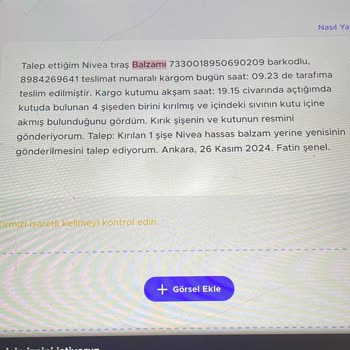 Kırık Şişe Ve Sızan Ürün: Hızlı Çözüm Bekliyorum