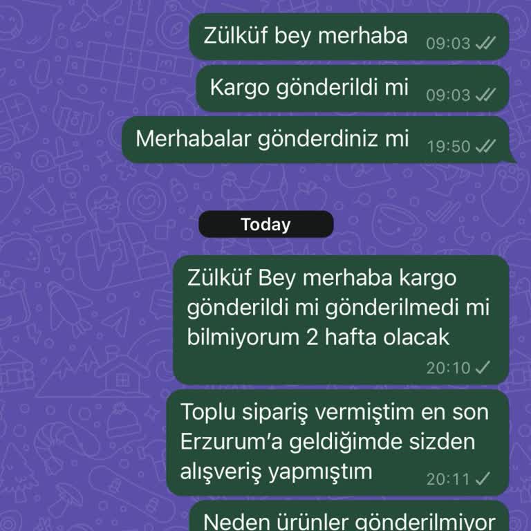 Erzurum Pazarı'nda Sipariş Takibi Sorunu
