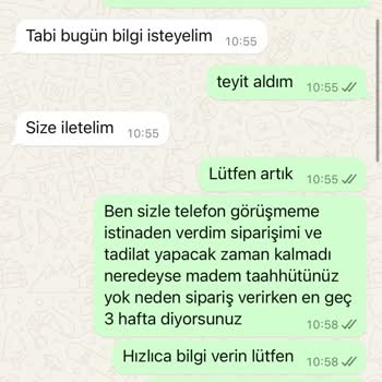 Teslim Edilmeyen Ürün Ve Kötü Müşteri Hizmeti