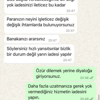 Teslim Edilmeyen Ürün Ve Kötü Müşteri Hizmeti