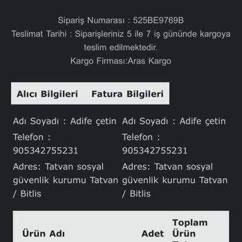 Kaban Siparişi Ve İade Sürecinde Yaşanan Sorunlar