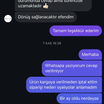 Kaban Siparişi Ve İade Sürecinde Yaşanan Sorunlar