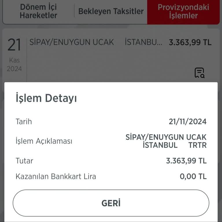 Enuygun.com Üzerinden Yapılan Ödeme İşlemi Mağduriyeti