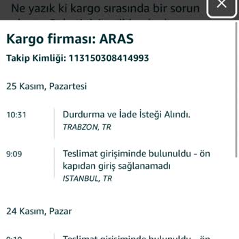 Aras Kargo'nun Teslimat Karmaşası Ve Amazon'un Takip Numarası Sorunu