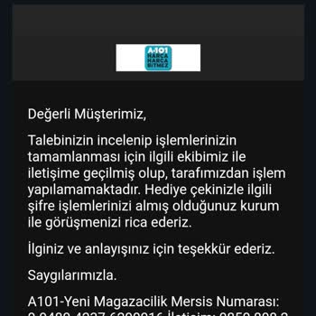 A101 Hediye Kartı İade Sürecinde Sorunlar