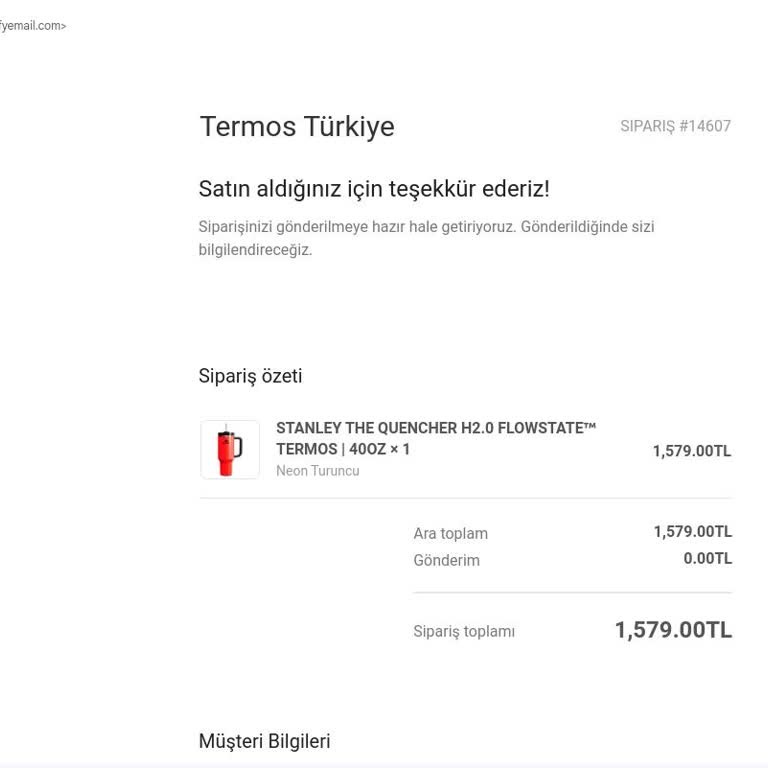Sipariş Verdim, Ne Ürün Var Ne İade!