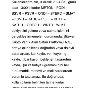 Bitexen Ve Brtt Coin Mağduriyeti