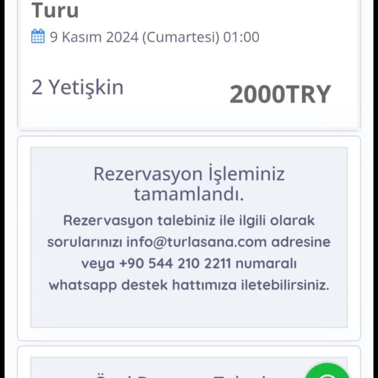 Turlasana.com'da İptal Edilen Tur Ve Geri Ödenmeyen Ücret Sorunu