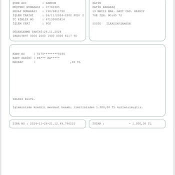 Yatırılan Para Hesaba Geçmiyor