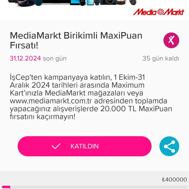 Yanlış Kampanya Katılımı Ve Maksipuan Sorunu