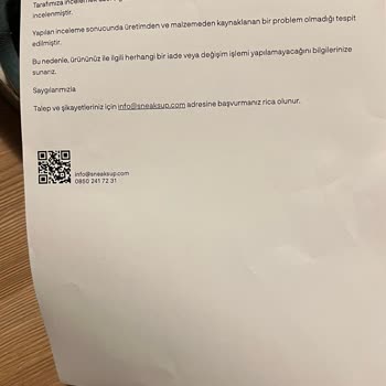 Garanti Süresi İçerisinde Yıpranan Ayakkabılar Ve Reddedilen Talep