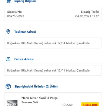 Yanlış Ürün Ve İade Sürecinde Mağduriyet