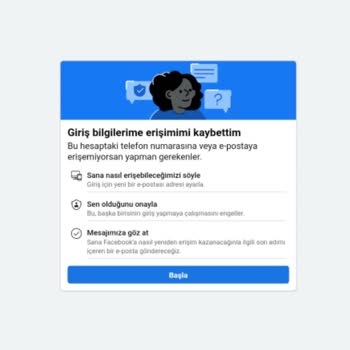 Facebook Hesabına Erişim Sorunu Ve Kimlik Doğrulama Problemi